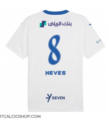 Al-Hilal Ruben Neves #8 Seconda Maglia 2024-25 Manica Corta